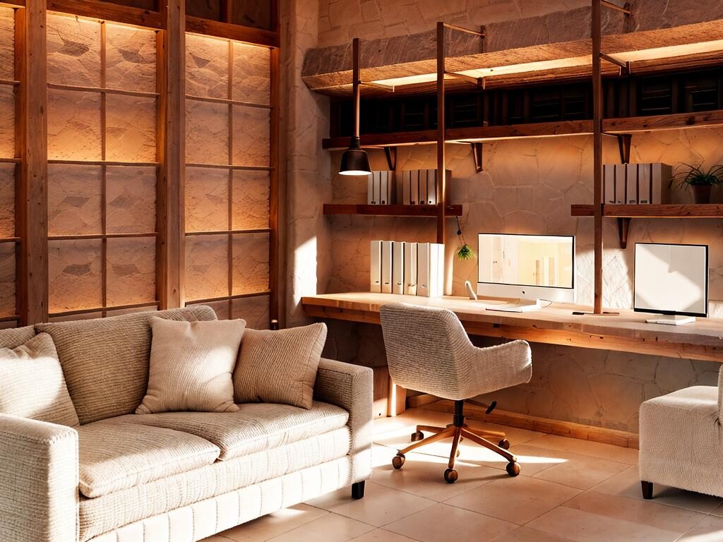 custom desert home office in Tucson