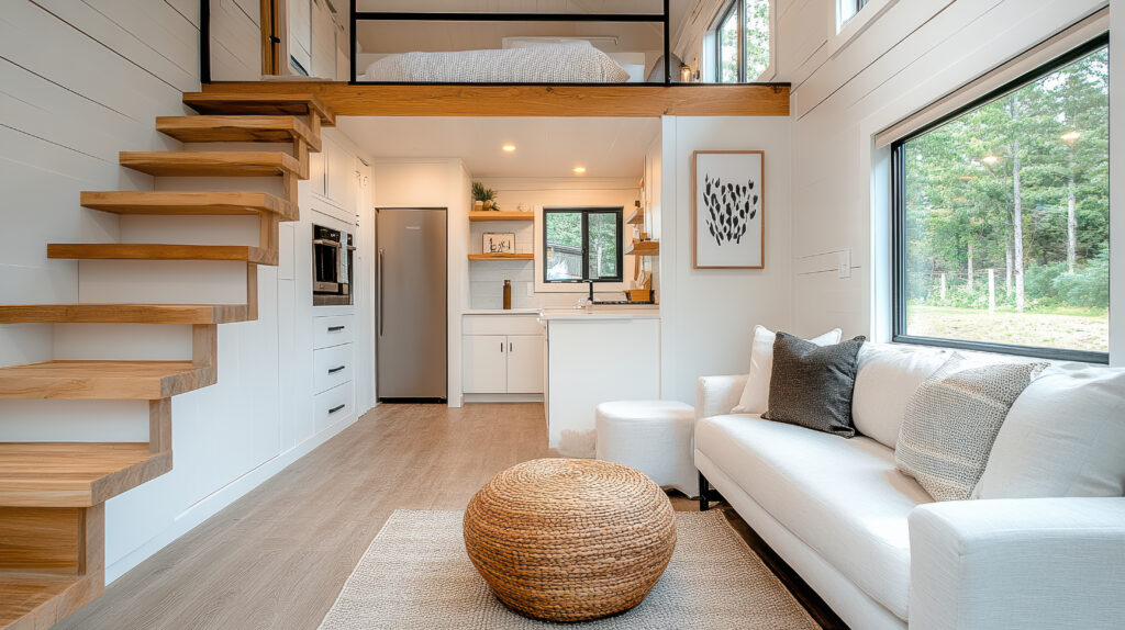 tiny modern living room