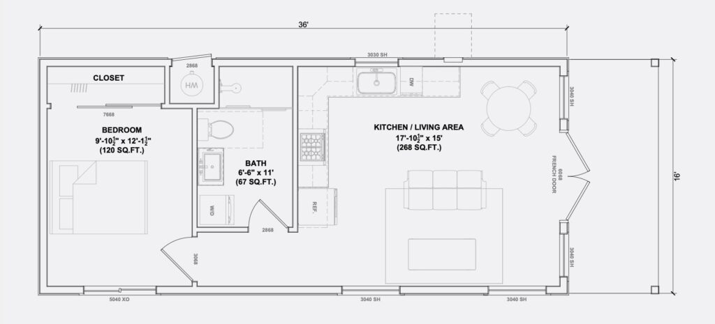The Sabino floor plan